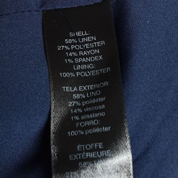 Womans White House Blue Linen  4  Chino Shorts‎ W 24 x 13 L - Picture 5 of 5